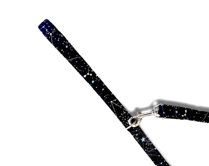 Celestial and constellations print doglead navy blue