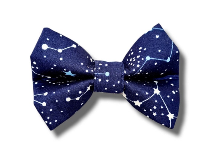 Night sky, constellation Print Dog Bow Tie
