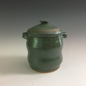 Mizusashi , hand thrown in stoneware.