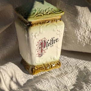 decorative small Art Nouveau pepper pot