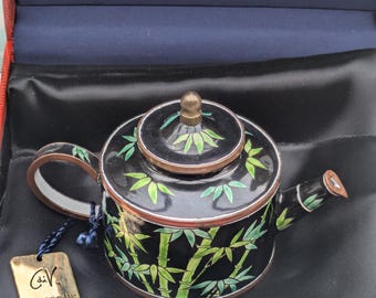 Charlotte Di Vita Numbered Edition Miniature Teapot Hand Painted W