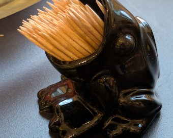 Stylish container for toothpicks, vintage