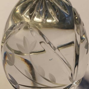 Crystal Glass Easter Egg, Paperweight