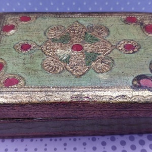 Pretty, painted wooden shaft