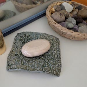 Beautifully shaped ceramic soap dish