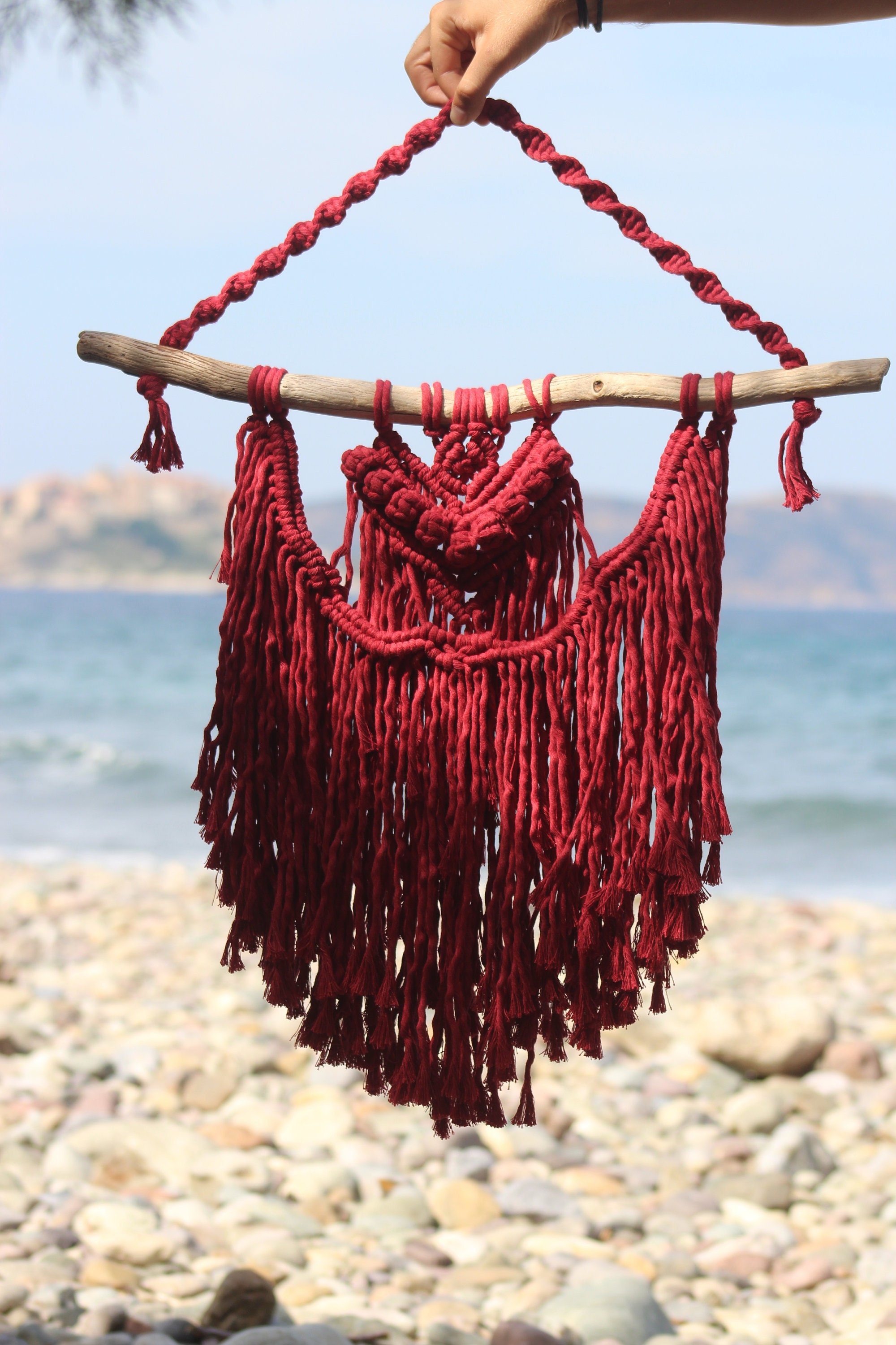 Macramé Couleur Cerise