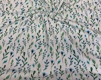 Super nice jersey "Angela" with floral pattern