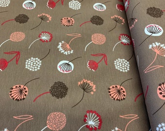 Super beautiful jersey, brown with flowers, pustules
