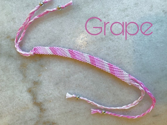 Glitterologie: DIY Candy Stripe Friendship Bracelet