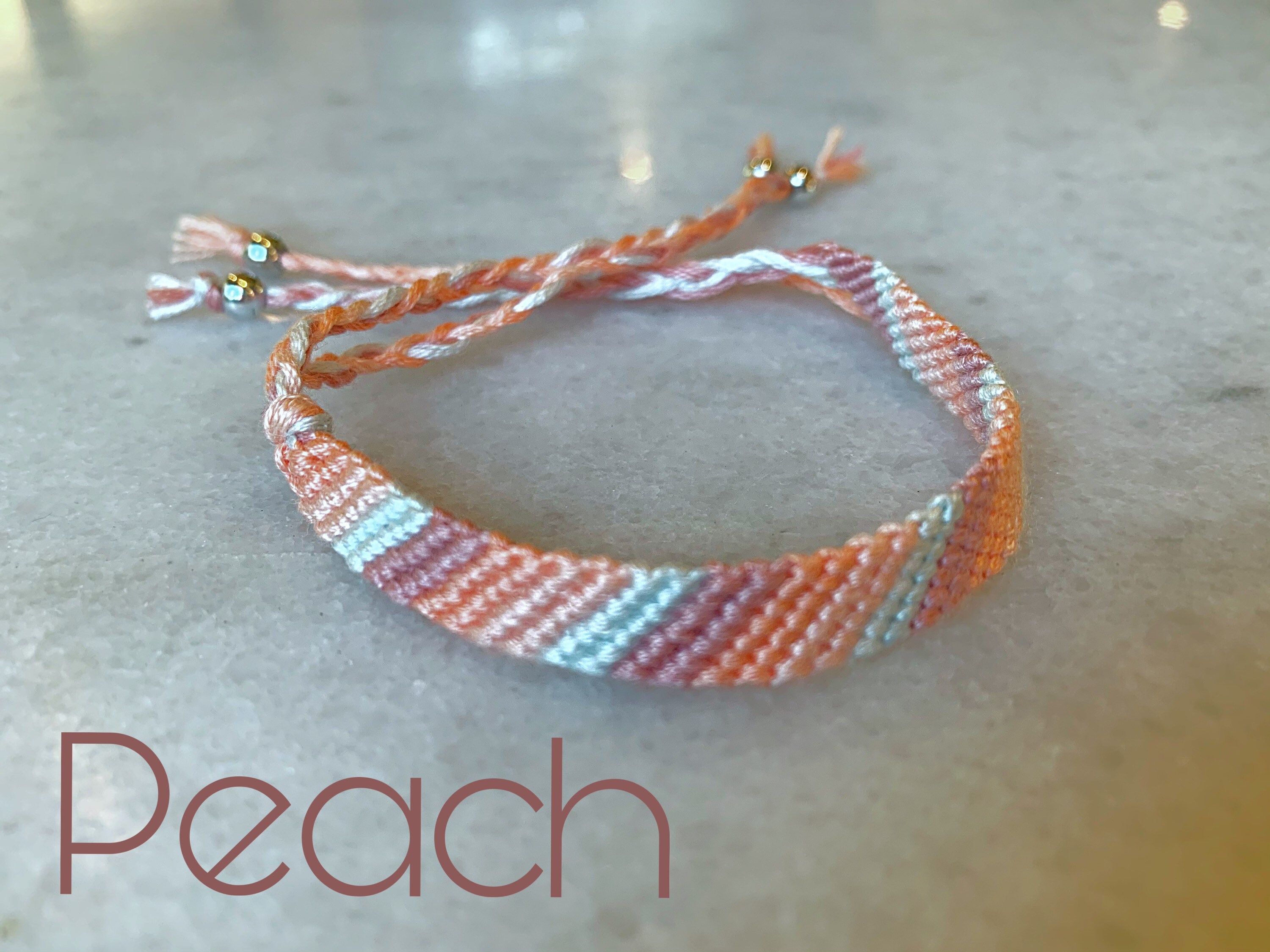 Ombre Candy Stripe Friendship Bracelets Etsy
