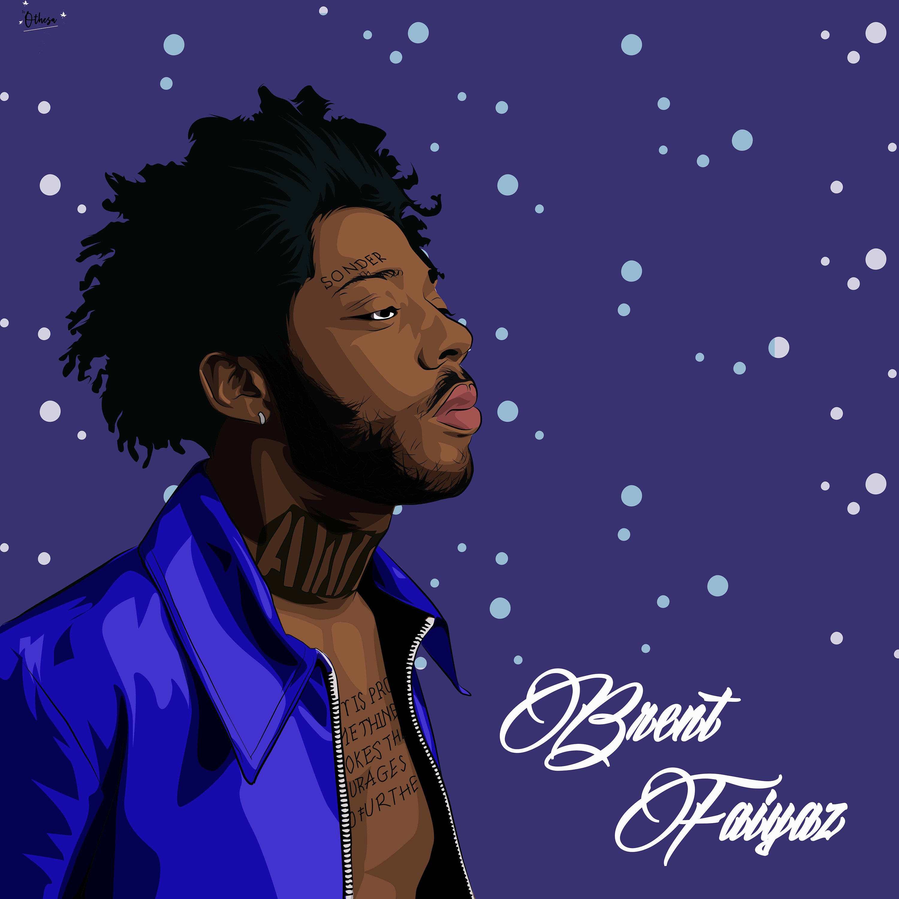 Brent Faiyaz Art Print Etsy