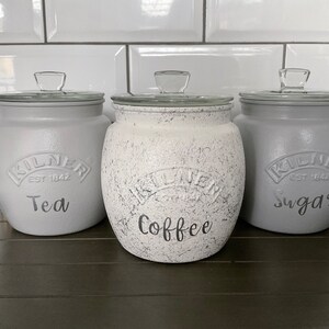 Kilner tea coffee sugar jars best sale copper