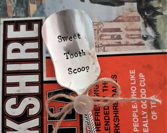Sweet Tooth Scoop - Hand Stamped Vintage Cutlery