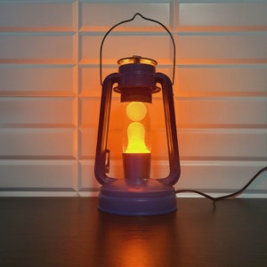 Vintage Lamp Kerosene Lamp Lava Lamp Table Lamp Relax Lamp Blue Lamp Decor Lamp Orange Lava