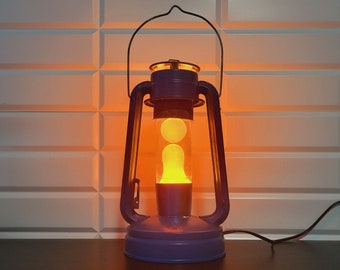 Vintage Lamp Kerosene Lamp Lava Lamp Table Lamp Relax Lamp Blue Lamp Decor Lamp Orange Lava