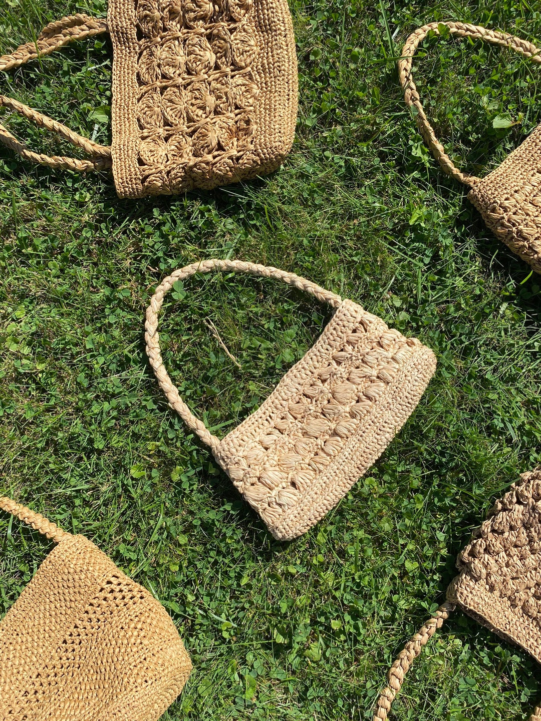 【HEREU】FONOL Crocheted Raffia Basket FONOL - Crocheted Raffia Basket – Hereu Studio