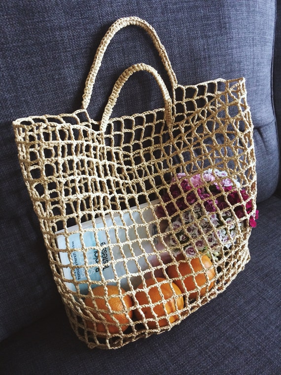 C cile Handmade French Raffia Basket Bag Bucket Jane Birkin Straw
