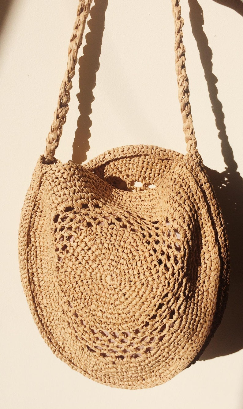 PDF PATTERN Crochet Raffia Bag Crochet Pattern Bucket Bag Etsy Canada