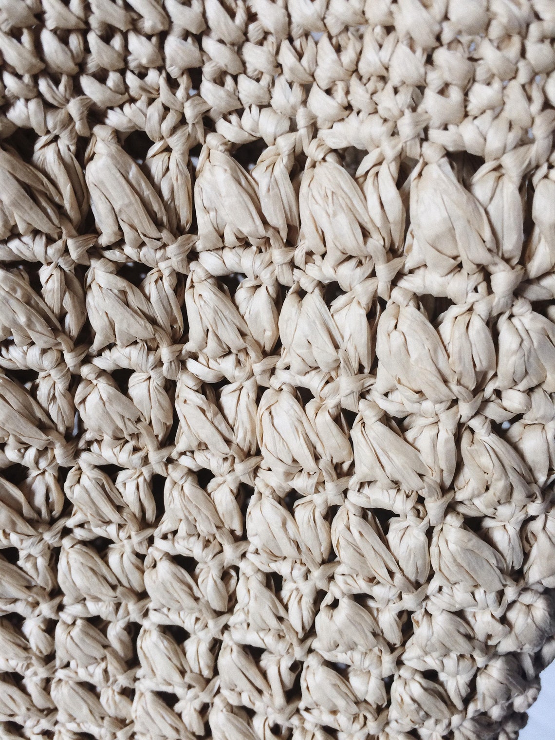 PDF PATTERN Crochet Raffia Bucket Bag French Market Bag Straw - Etsy