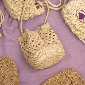Basket Crochet Jane Tea Rose Gold - French Bazaar