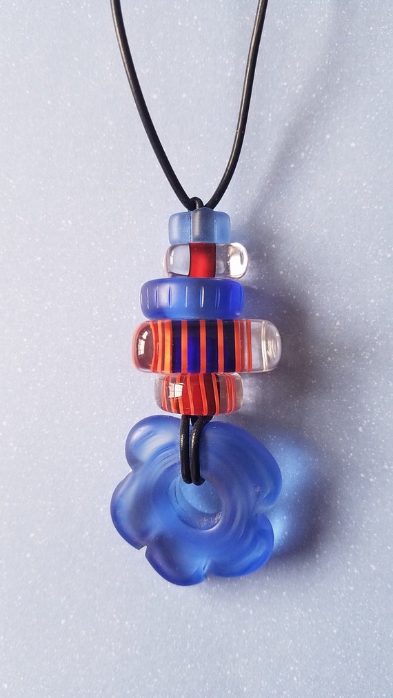 Talisman Necklace - Handmade Art Glass Beads