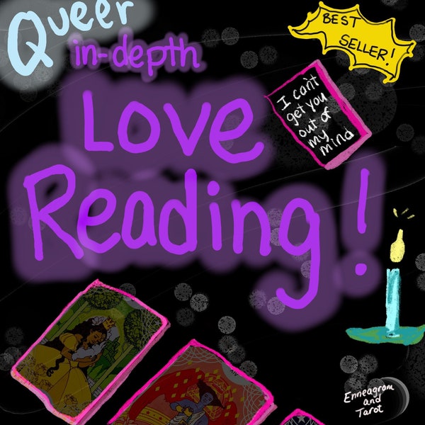 Queer Tarot--Same Hour, Same day, In-depth Love Tarot Reading Fast response: Love Guidance 6 cards! Psychic Reading, Current or Future love