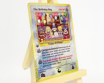 Pokemon Birthday Boy/Girl Trading Card Anniversary Invitation Gift Mother's Father's Day Wedding Marriage Engagement Bride Groom Him/Her