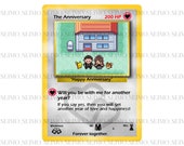 Pokemon The Anniversary Trading Card Wedding Valentines Marriage Marry Gift for Him Her Boyfriend Girlfriend Husband Wife