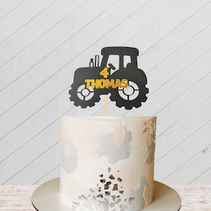 Custom Tractor Cake Topper: Personalized Birthday Party Decor