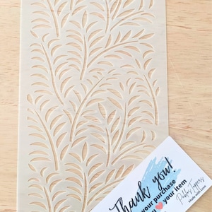 Leaves Cake Stencil: Reusable Mylar Wedding Cake Decoration
