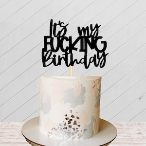 Funny birthday cake topper birthday cake symbol party celebration sign top comical cake decoration fun centrepiece decor cake