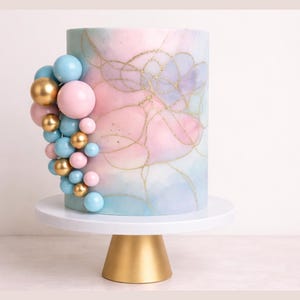 Cake Balls Decoration Sphere Pudding Accessories Bubble Topper Embellishments Modern Cake Design