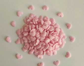 Pink heart sprinkle, birthday cake decoration, cupcake sprinkle, Birthday sprinkle