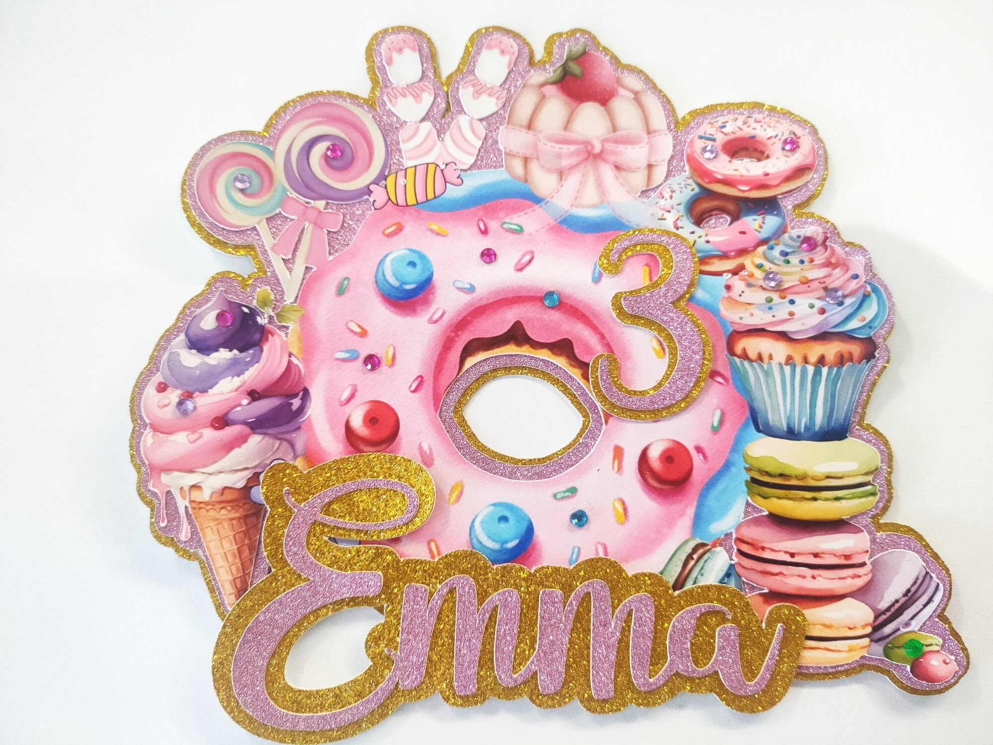 Sweet Birthday cake topper