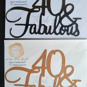 40 Fabulous Glitter Cake Topper for Cake Decoration and Special Party ...