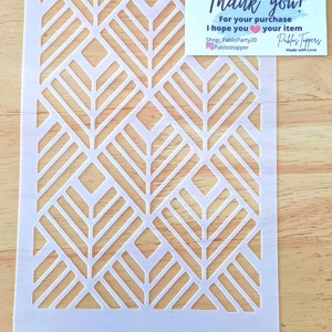 Geometric Cake Stencil: Reusable Mylar Decoration Tool
