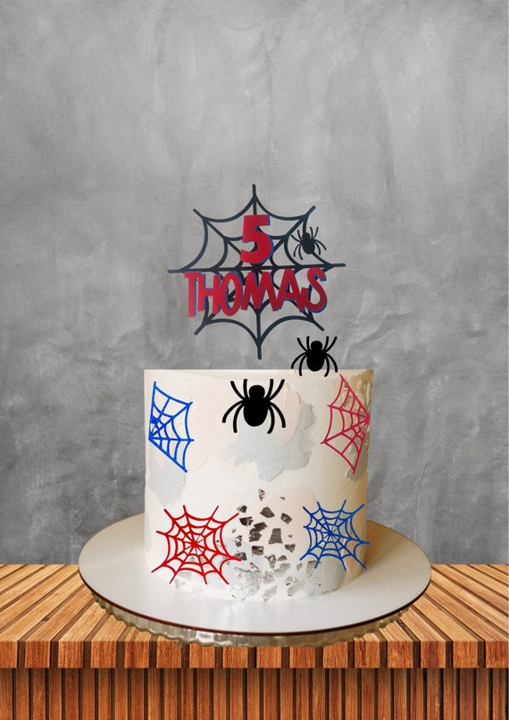 Gyufise 60 Pezzi Decorazioni Per Torta A Tema Ragno, Ragnatele Glitterate E Palline, Topper Per Compleanno