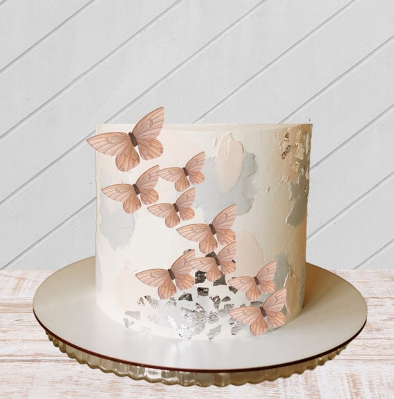 20 topper per torte di farfalle wafer commestibili rosa pretagliati, topper per  torte commestibili e topper per cupcake perfetti per la decorazione di torte,  topper di compleanno -  Italia