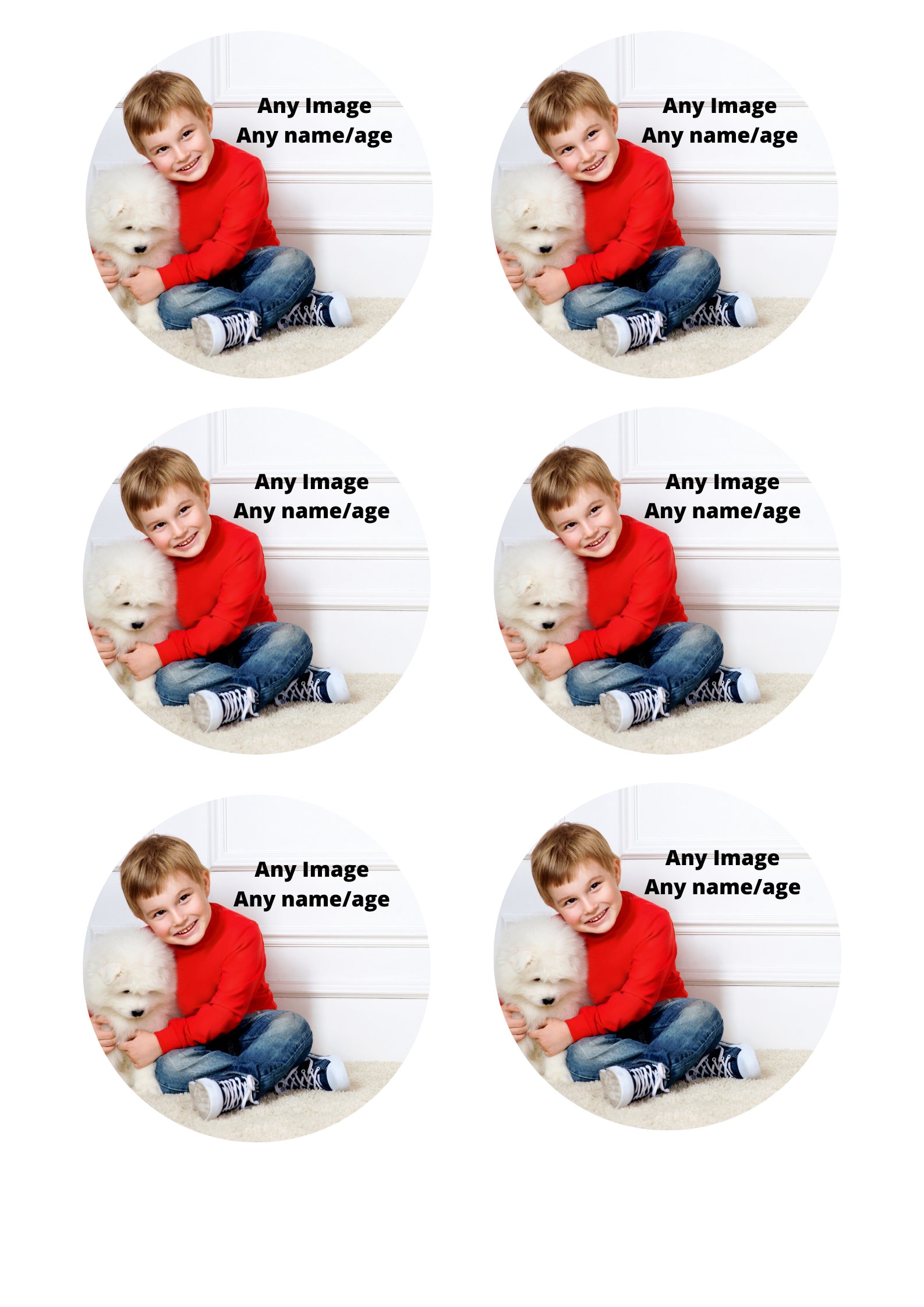 Your Own Personalised Photo Edible Wafer & Icing Cake Toppers – Birthday Party Decorations