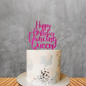 Dancing Queen Birthday Cake Topper: Party Decoration