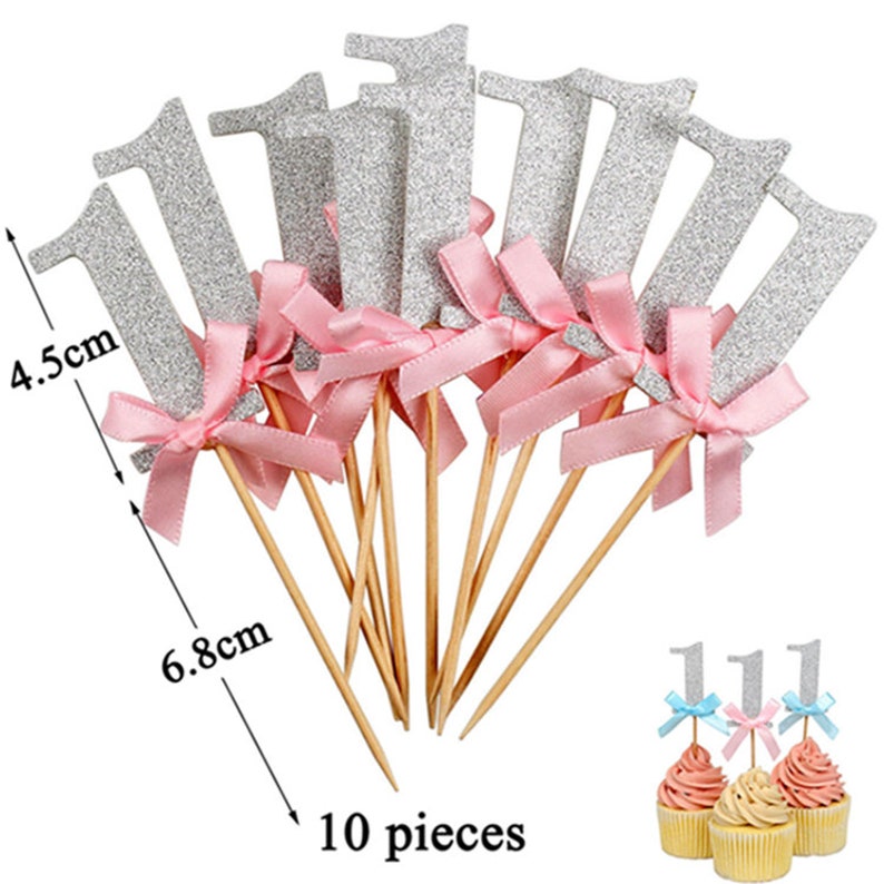 1st Happy Birthday Cake Cupcake Toppers Cupcake Decoration Etsy UK