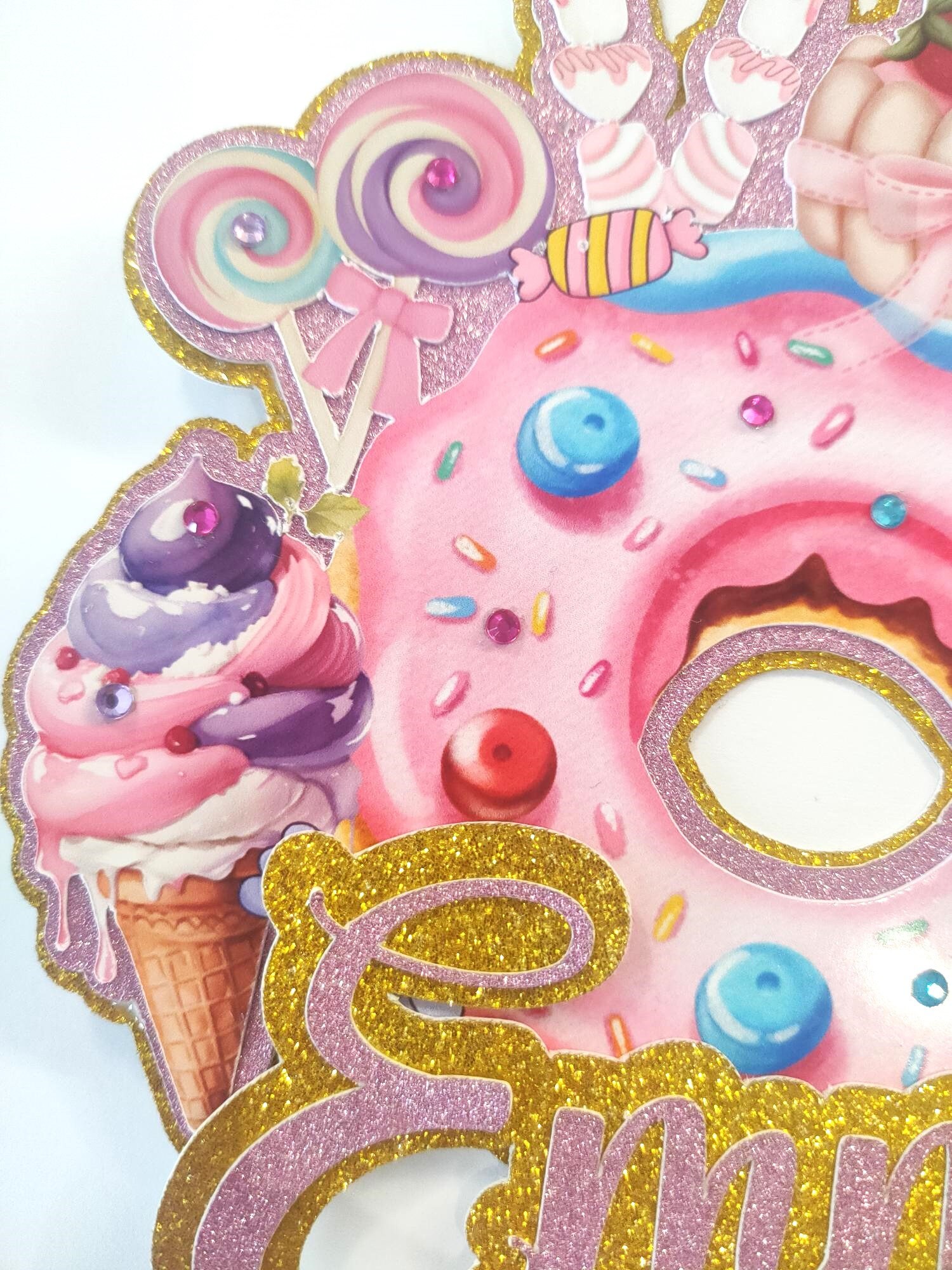 Sweet Birthday cake topper