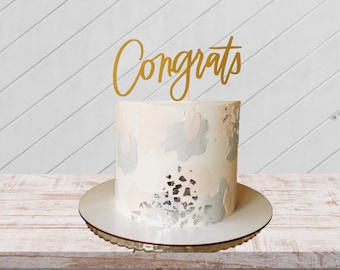 Congrats cake topper, celebration topper, cake decoration and cake sign, congrats on pregnancy, congrats years of service