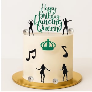 dancing queen cake topper, disco party decorations, 70s birthday cake topper, dancing queen party, disco cake topper, birthday topper bundle, disco ball cake decor, dancing silhouette topper, abba party decorations, glitter cake topper, dancing queen birthday, disco queen cake topper, 70s party cake, retro cake topper, dance party cake topper