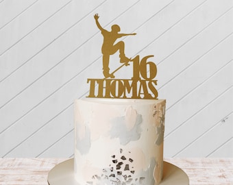 Decorazioni Torta 16° Compleanno Nero Oro - Topper Numeri, Stelle, Fiori E Palloncini - Foto 7