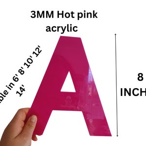 Plantilla acrílica para hornear con forma de letra, decoración de pastel con letras, letras del alfabeto para hornear con precisión acrílica