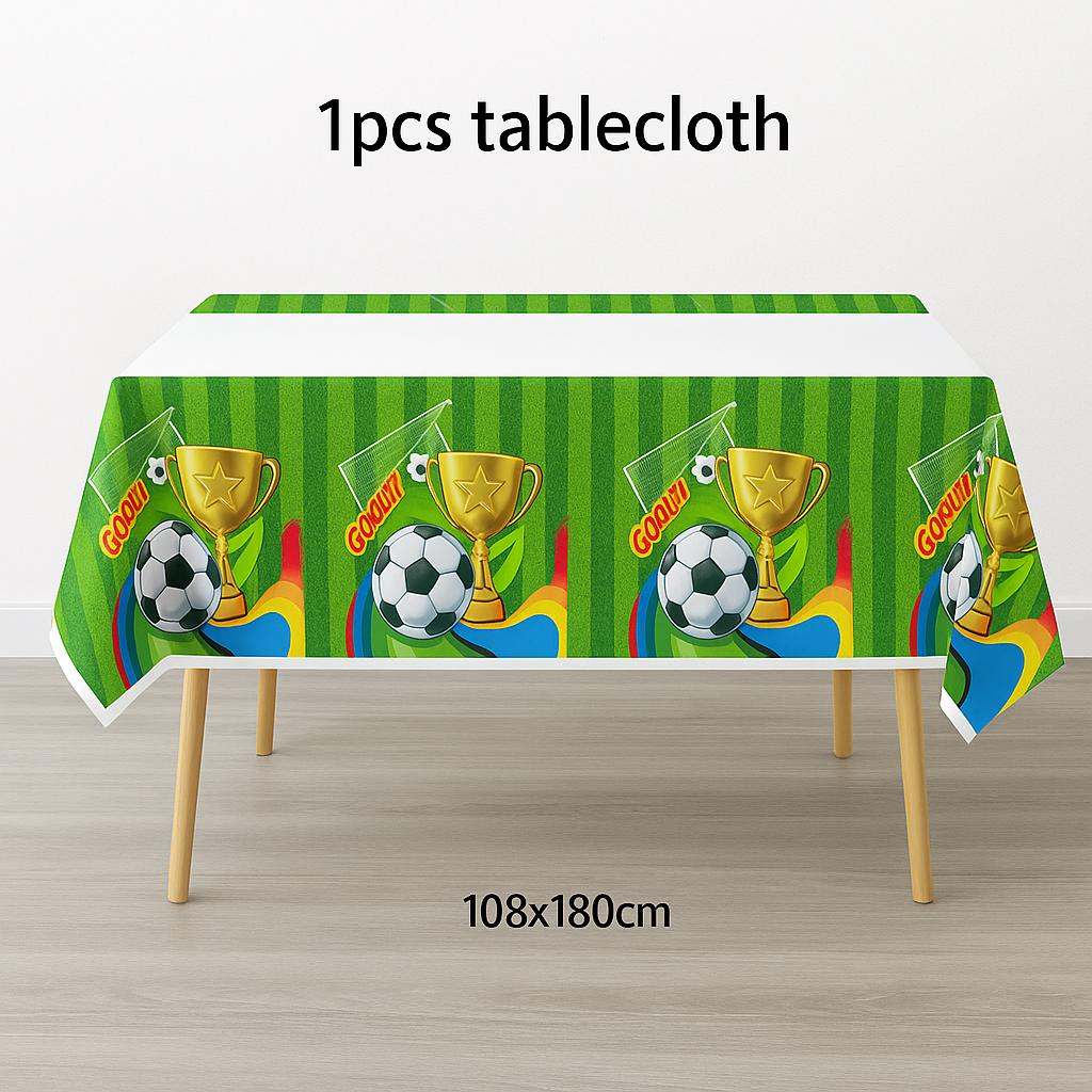 149 Pezzi Set di Decorazioni per Festa a Tema Calcio per Ragazzi, Tema Sportivo, Decorazioni per Compleanno a Tema Calcio, Set di Stoviglie a Tema Calcio - Piatti da Calcio, Palloncini, Striscioni