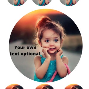 Cupcakes Personalised Photo Picture Wafer Paper/Wafer Card or Icing Sheet Edible Cake Cupcake Topper Decoration