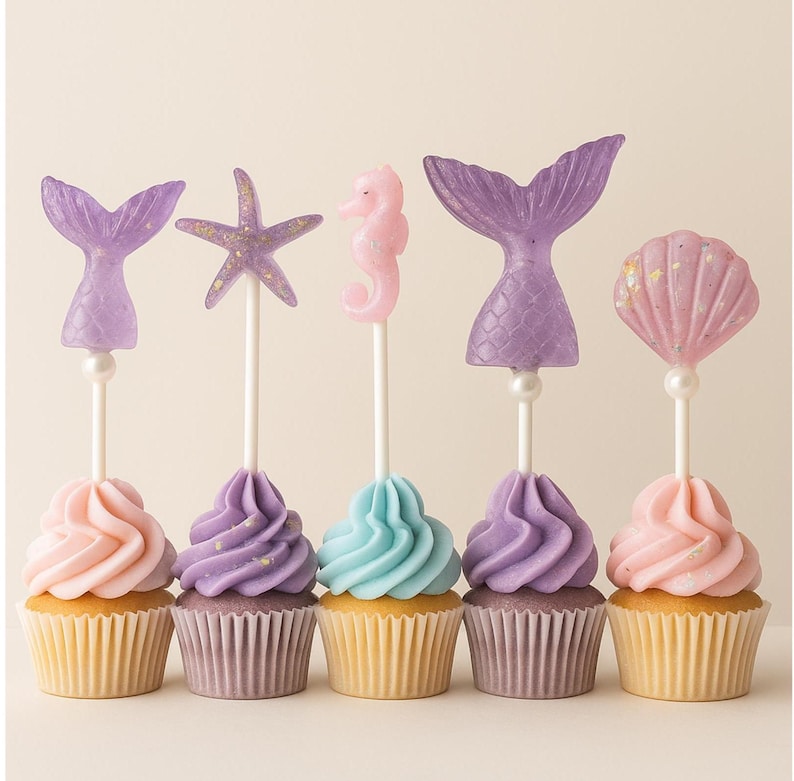 mermaid cake topper, mermaid party decor, under sea theme, girls birthday kit, ocean celebration, pastel party set, kids birthday decor, mermaid supplies, birthday banner set, party tableware, nautical theme, sea life decor, iridescent party, kids celebration, themed party kit