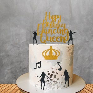 dancing queen cake topper, disco party decorations, 70s birthday cake topper, dancing queen party, disco cake topper, birthday topper bundle, disco ball cake decor, dancing silhouette topper, abba party decorations, glitter cake topper, dancing queen birthday, disco queen cake topper, 70s party cake, retro cake topper, dance party cake topper